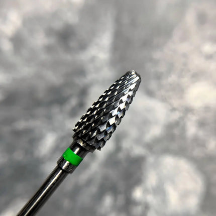 Carbide Nail Drill Bit "Corn” 6mm Green H718cK Nisima
