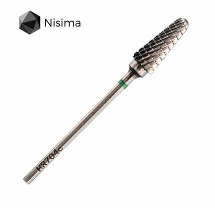 Fraise à ongles en carbure « Frustum » 6 mm verte Hr704cK Nisima