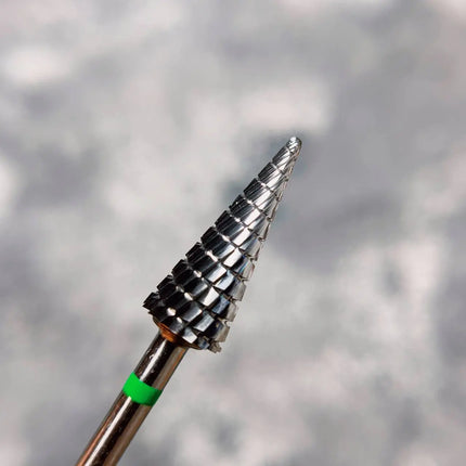 Carbide Nail Drill Bit "Cone” 6mm Green Hr119cK Nisima