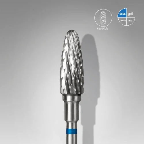Carbide nail drill bit “Corn” 5*13 Blue Staleks - Carbide nail drill bits