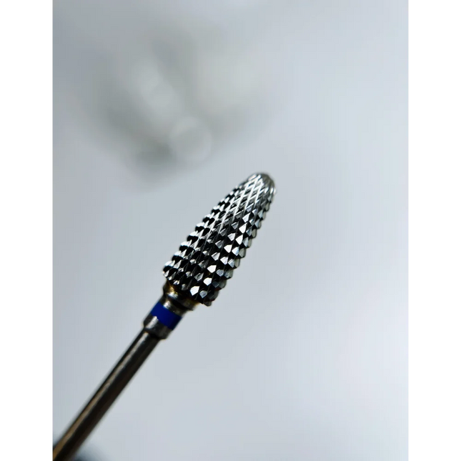Carbide nail drill bit “Corn” 6*14.5 Blue - Carbide nail drill bits