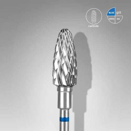 Carbide nail drill bit “Corn” 6*14 Blue Staleks - Carbide nail drill bits