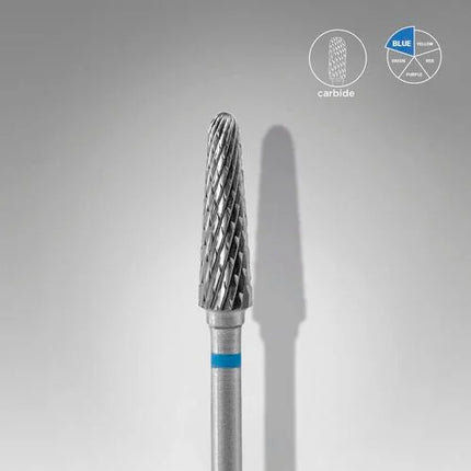 Carbide nail drill bit ’Thin Cone” 4*13 Blue Staleks - Carbide nail drill bits
