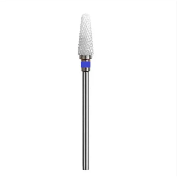 Ceramic nail drill bit “Cone” Thin 4.5*13 mm Blue - Ceramic nail drill bits