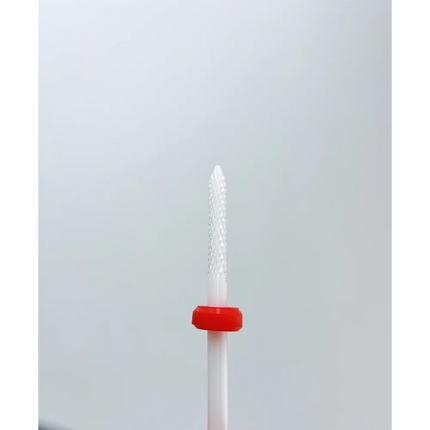 Ceramic nail drill bit “Needle” 2.3*14 mm Red - Ceramic nail drill bits