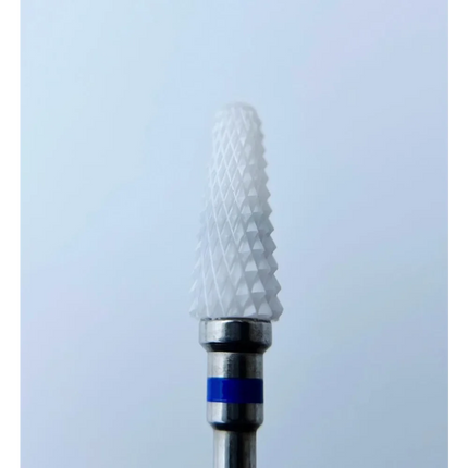 Ceramic nail drill bit “Umbrella” 5*14 mm Blue - Ceramic nail drill bits