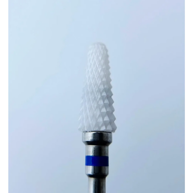 Ceramic nail drill bit “Umbrella” 5*14 mm Blue - Ceramic nail drill bits