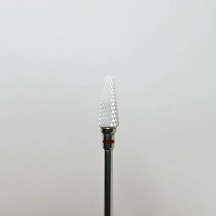 Ceramic nail drill bit “Umbrella” 5*14 mm Red - Ceramic nail drill bits