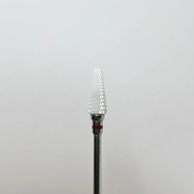 Ceramic nail drill bit “Umbrella” 5*14 mm Red - Ceramic nail drill bits