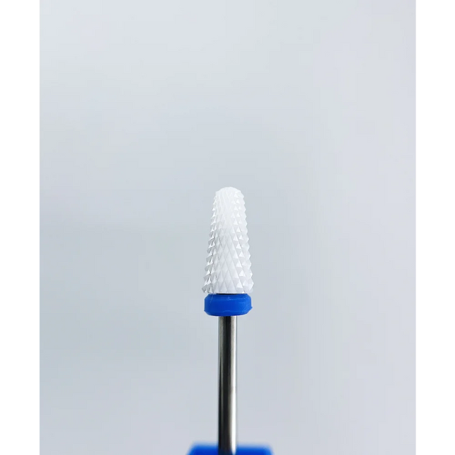 Ceramic nail drill bit “Umbrella” 6*14 mm Blue - Ceramic nail drill bits