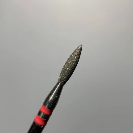 Diamond nail drill bit “Flame” 2.1mm Red Premium