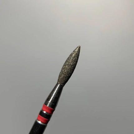 Punta diamantata per unghie “Fiamma” 2.3mm Rossa Premium
