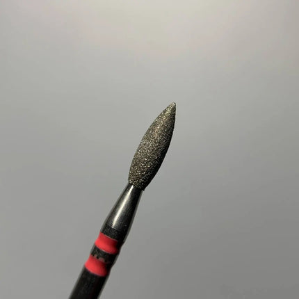 Diamond nail drill bit “Flame” 2.5mm Red Premium