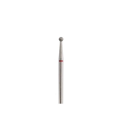 Diamond nail drill bit ’Ball’ 2.3 Red - Diamond nail drill bits