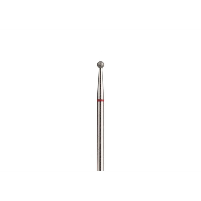 Diamond nail drill bit ’Ball’ 2.3 Red - Diamond nail drill bits