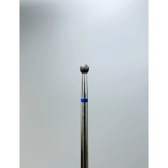 Diamond nail drill bit “Ball” 3.0 mm Blue - Diamond nail drill bits