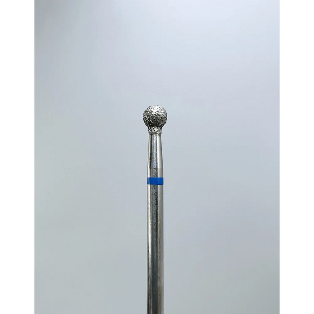 Diamond nail drill bit “Ball” 3.5 mm Blue - Diamond nail drill bits