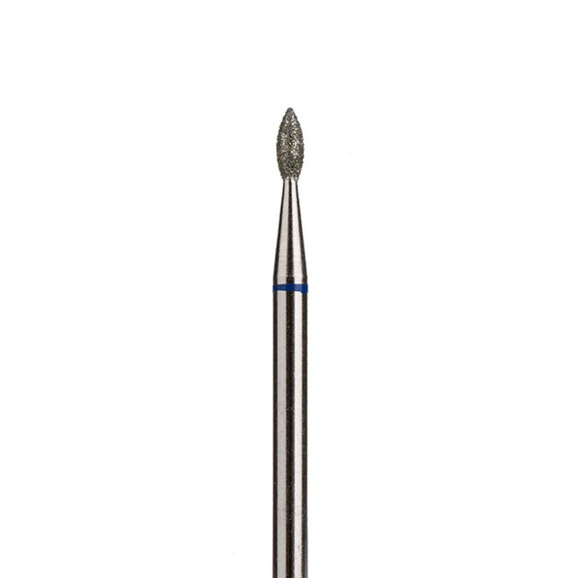 Diamond nail drill bit “Bud” Pointed 1.8*4.0 mm Blue - Diamond nail drill bits