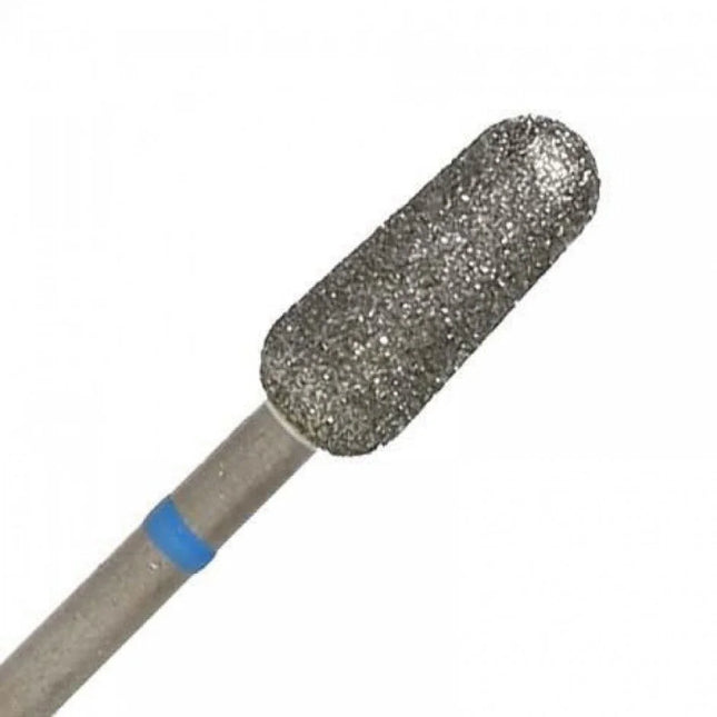 Diamond nail drill bit “Bud” Rounded 5.0*12 mm Blue - Diamond nail drill bits