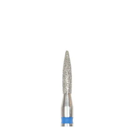 Diamond nail drill bit “Candle” 2*8.7 mm Blue - Diamond nail drill bits