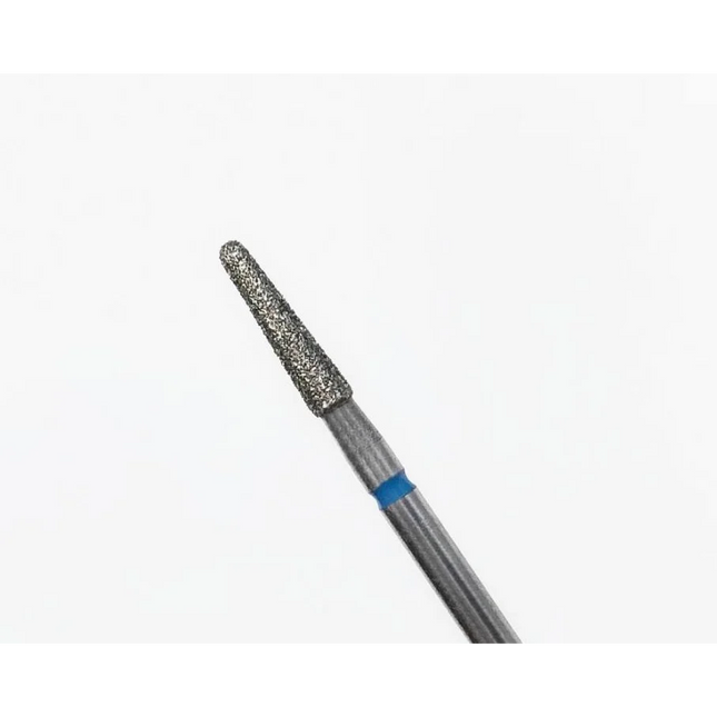 Diamond nail drill bit “Cone” Rounded 2.5*10.0 mm Blue - Diamond nail drill bits