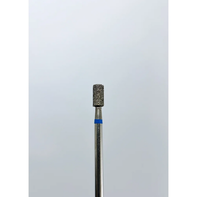 Diamond nail drill bit “Cylinder” 3.0*6.0 mm Blue - Diamond nail drill bits