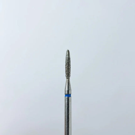 Diamond nail drill bit “Flame” 1.8*8.7 mm Blue - Diamond nail drill bits