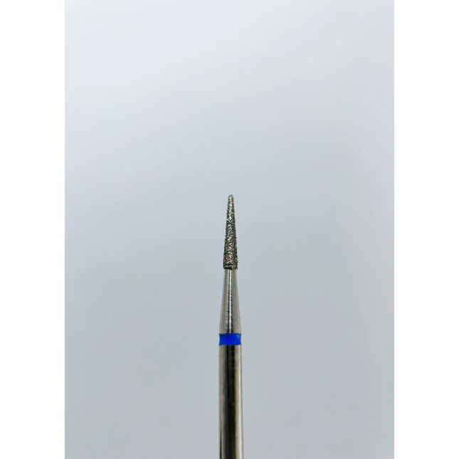 Diamond nail drill bit “Needle” 1.0*8.0 mm Blue - Diamond nail drill bits
