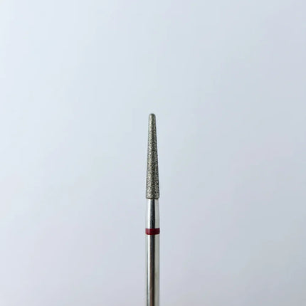 Diamond nail drill bit “Needle” 1.8*12 mm Red - Diamond nail drill bits