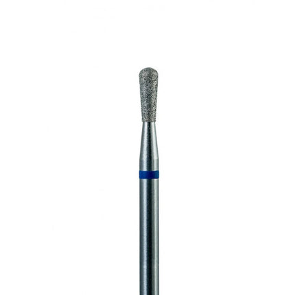 Diamond nail drill bit “Pear” 2.5*7 mm Blue - Diamond nail drill bits
