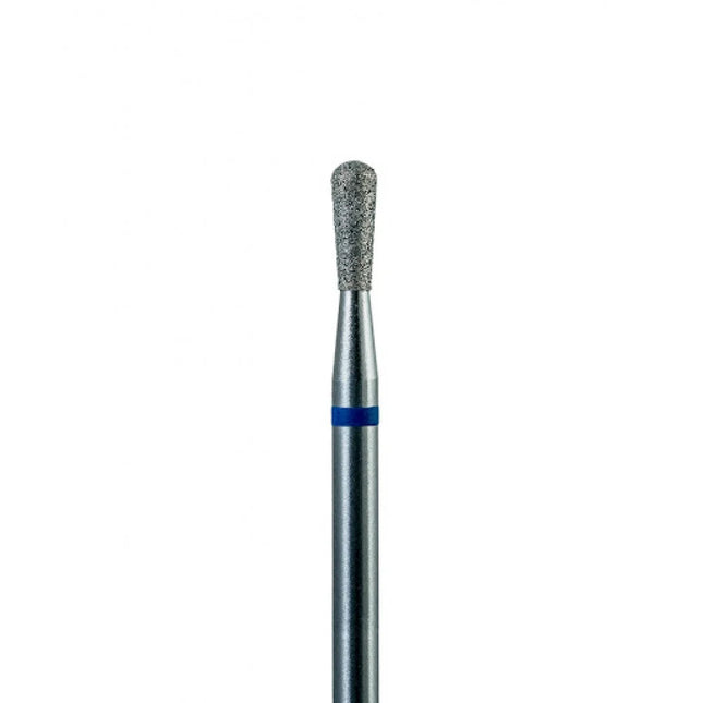 Diamond nail drill bit “Pear” 2.5*7 mm Blue - Diamond nail drill bits