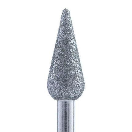 Diamond nail drill bit “Pear” Pointed 5.0*12 mm Blue - Diamond nail drill bits
