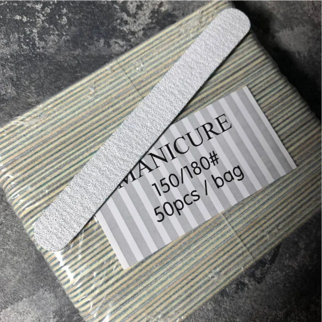 Disposable files for nails 150/180 grit (50pcs) - Disposable nail file