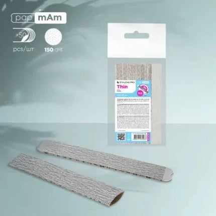 Disposable files for straight base papmAm Smart 22 150 grit (50 pcs) Staleks Pro - Disposable nail file
