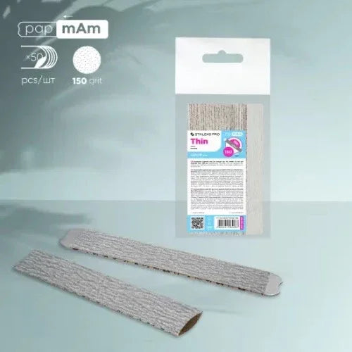 Disposable files for straight base papmAm Smart 22 150 grit (50 pcs) Staleks Pro - Disposable nail file