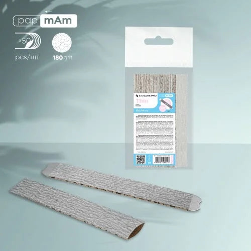 Disposable files for straight base papmAm Smart 22 180 grit (50 pcs) Staleks Pro - Disposable nail file