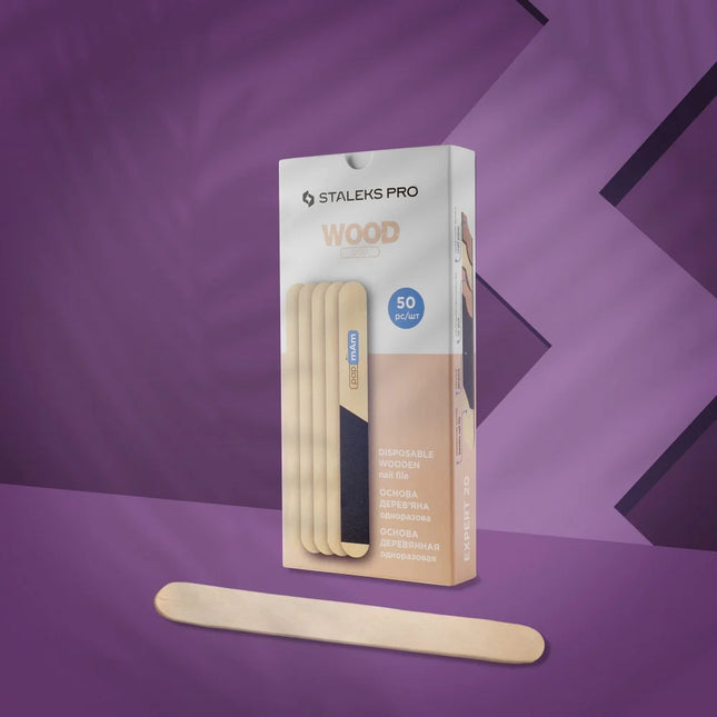Disposable wooden base Staleks Pro WBE-20 - Nail File