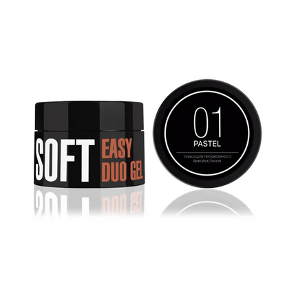 Easy Duo Gel Soft Pastel №1 35 g. Kodi Professional - Polygel