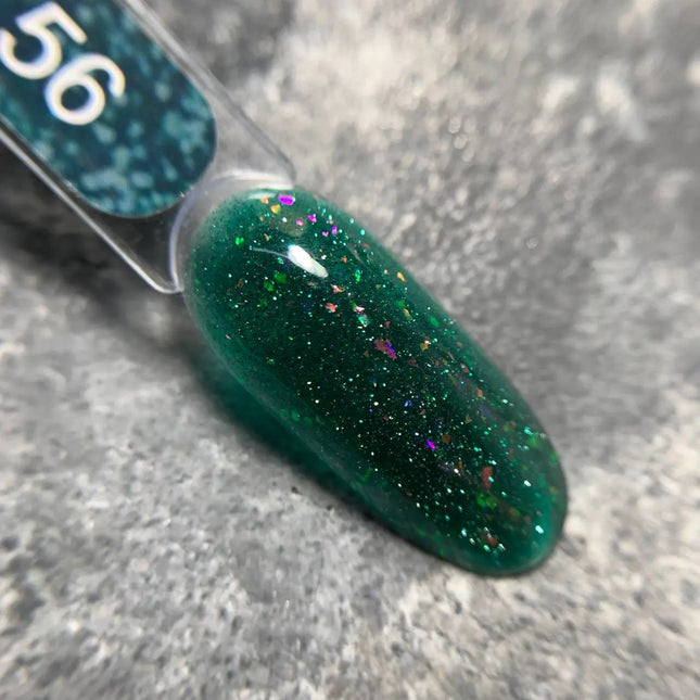 Edlen Camada base Flash nº 56 Verde com folha holográfica 9ml