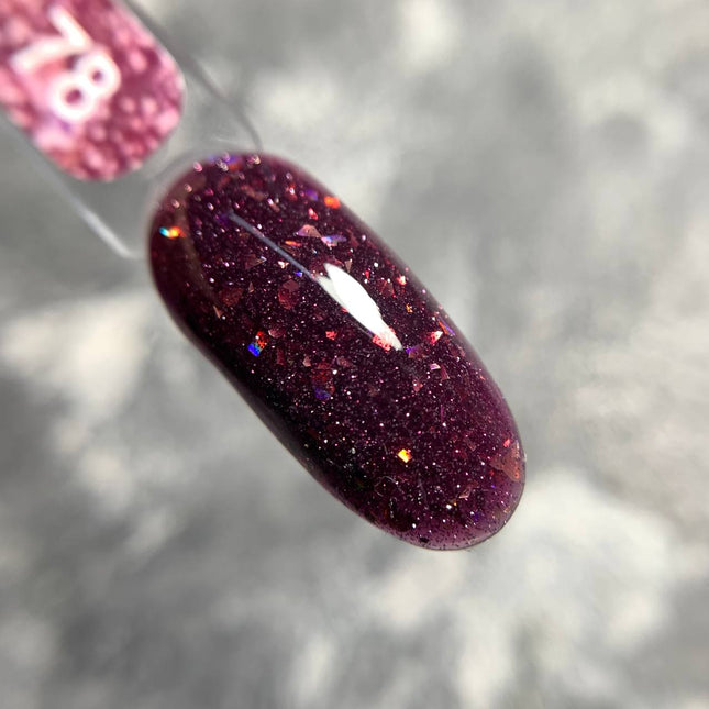 Edlen Basislaag Cover Flash №78 Tyrian paars met folie 9ml