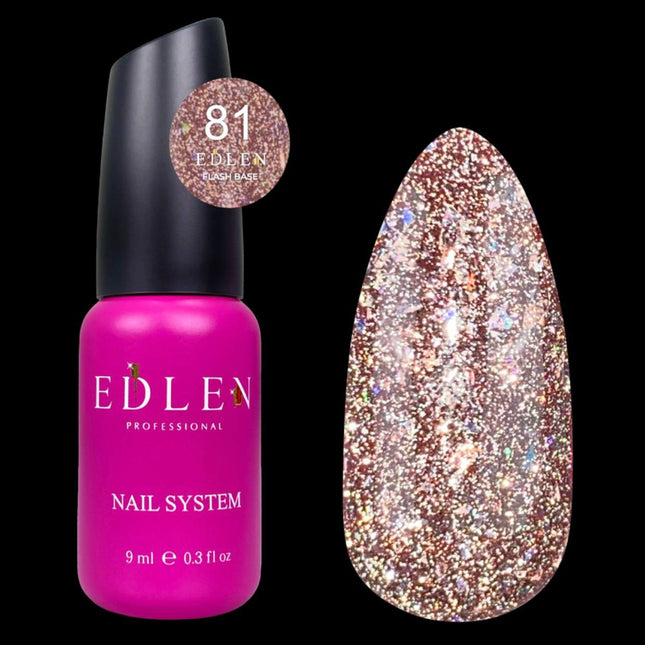 Edlen Basislaag Cover Flash №81 Brown Stone met folie 9ml