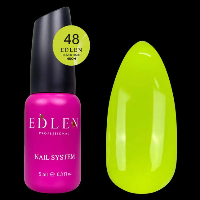 Edlen Couche de base Néon n°48 Jaune Citron 9ml