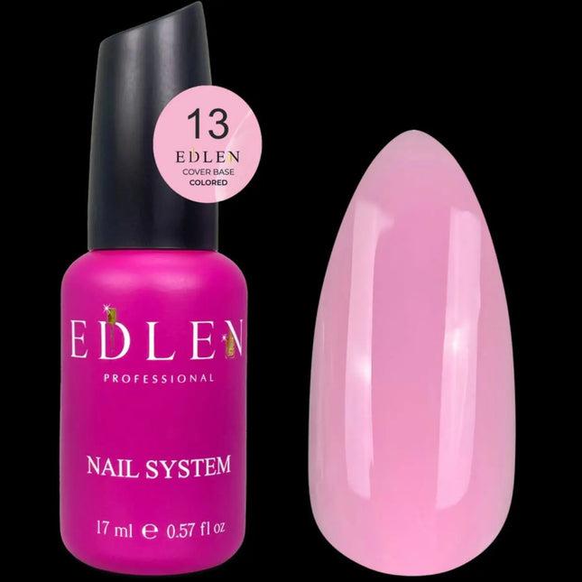 Couche de base Edlen Cover Colorée №13 Rose Flamant 17ml