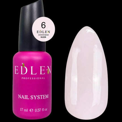 Edlen Cover Base Nude №06 Milky Pink 17ml