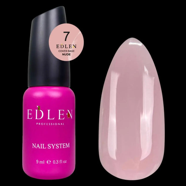 Poudre Couche de base Nude Edlen Cover №07 Rose Poudré 9ml
