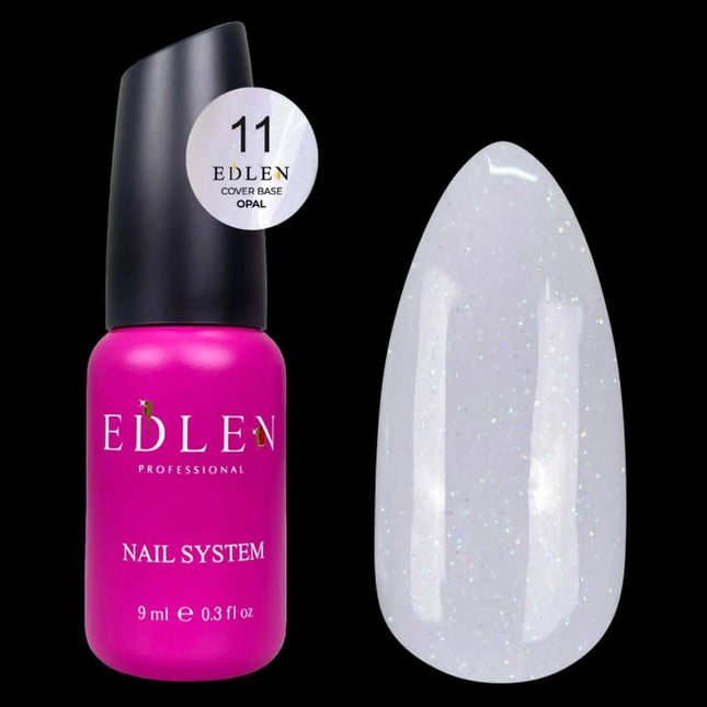 Couche de base Edlen Cover Opal №11 Milky avec scintillement 9ml
