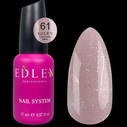Edlen Osnovni premazi Cover Opal №61 Praškasto roza s srebrnim sijajem 17 ml