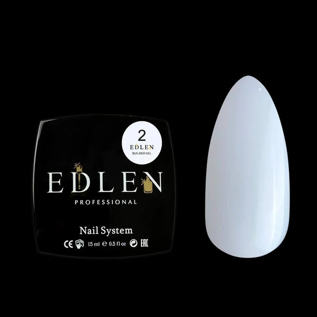 Гель для нарощування Edlen Builder Gel №02 "Нюд" Молочний 15 мл