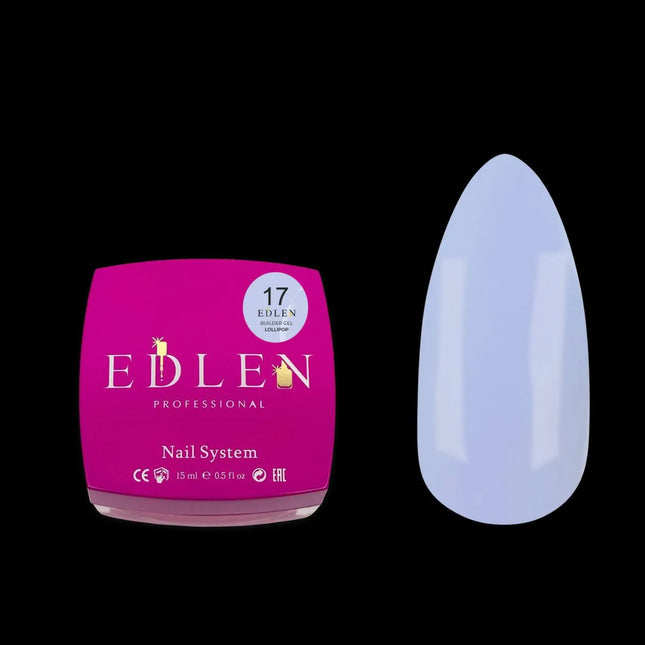 Edlen Builder Gel nr. 17 "Lollipop" Wolkenblauw 15ml