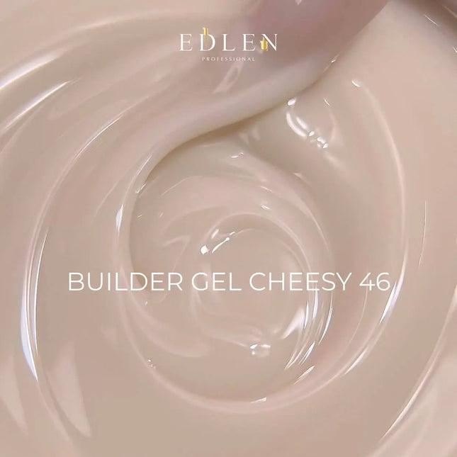 Гель для нарощування Edlen Builder Gel №46 "Cheesy" Кремовий 15 мл